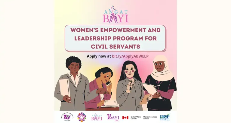 Call for Applications: Angat Bayi Women’s Empowerment and Leadership Program for Civil Servants