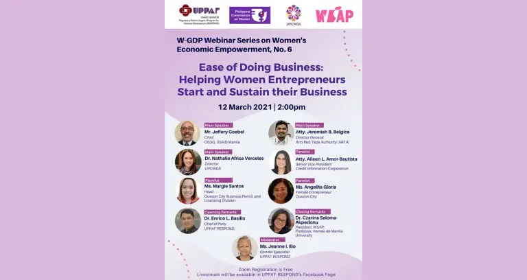 Ease of Doing Business: Helping Women Entrepreneurs Start and Sustain Their Business