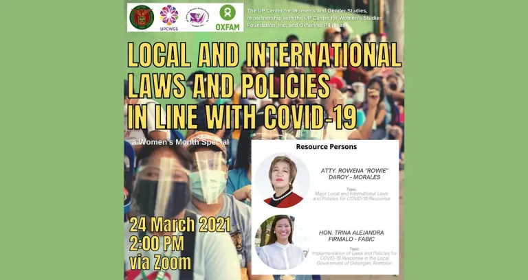 Local and International Laws and Policies in Line with COVID-19