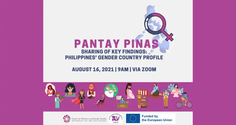 Pantay Pinas: Sharing of Key Findings of the Philippines’ Gender Country Profile 2021