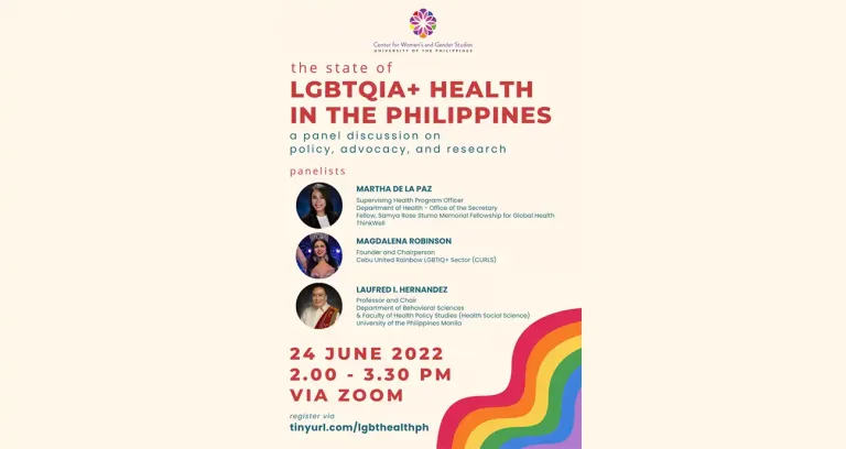 The State of LGBTQIA+ Health in the Philippines: A Panel Discussion on Policy, Advocacy, and Research