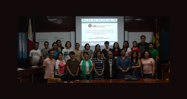 UPCWGS Conducts Seminar-Workshop on the Preparation of the GAD Plan and Budget and the GAD Accomplishment Report
