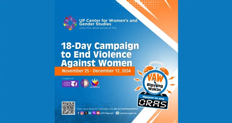 UPCWGS Activities for the 18-Day Campaign to End Violence Against Women