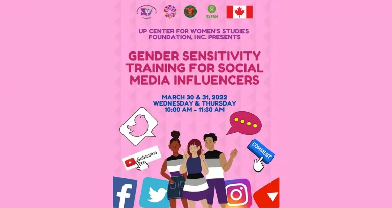 UPCWSFI: Gender Sensitivity Training for Social Media Influencers