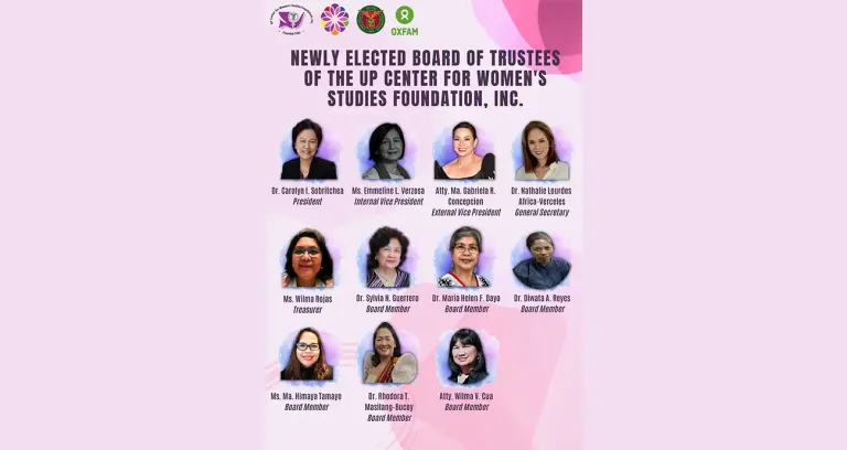 UPCWSFI: Newly Elected Board of Trustees