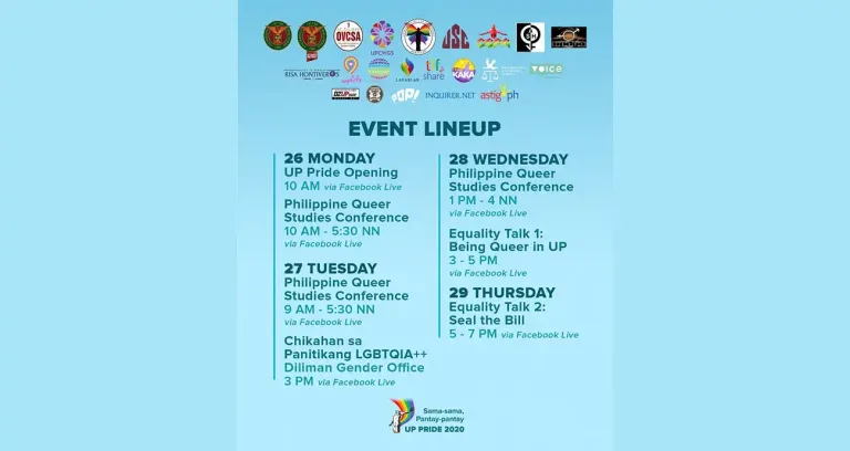 UP Pride 2020: Event Lineup