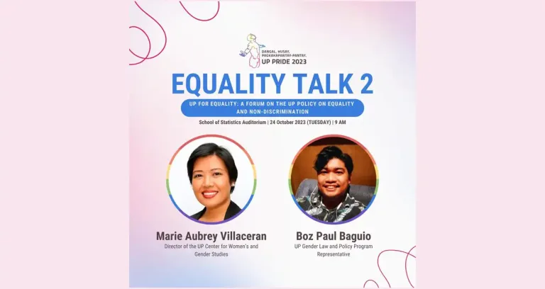 UP Pride: Equality Talk 2
