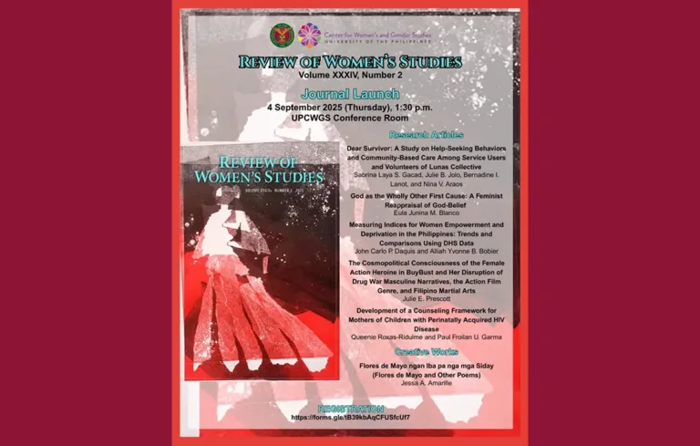 Review of Women’s Studies Volume XXXIV, Number 2 Launch